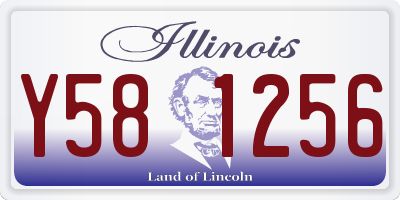 IL license plate Y581256