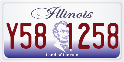 IL license plate Y581258