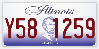 IL license plate Y581259