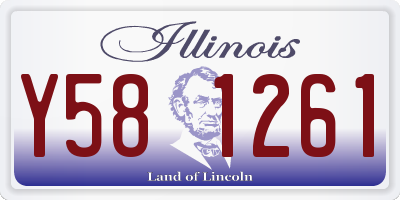IL license plate Y581261