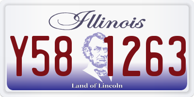 IL license plate Y581263