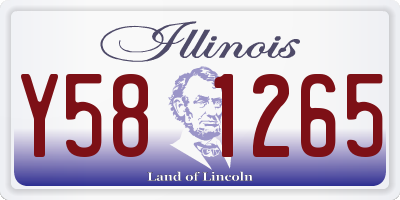 IL license plate Y581265