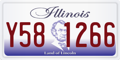 IL license plate Y581266