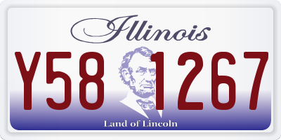 IL license plate Y581267