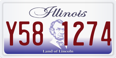 IL license plate Y581274