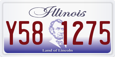 IL license plate Y581275