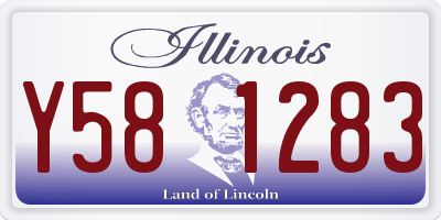 IL license plate Y581283