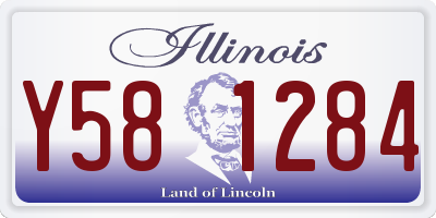IL license plate Y581284