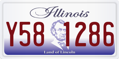 IL license plate Y581286