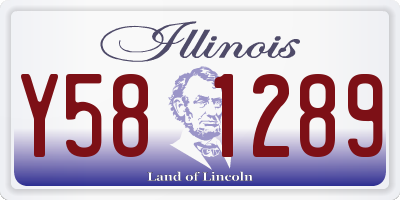 IL license plate Y581289