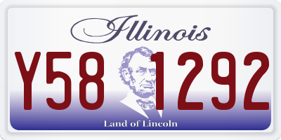 IL license plate Y581292