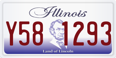 IL license plate Y581293