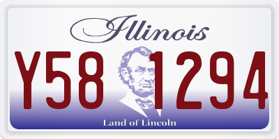 IL license plate Y581294