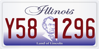 IL license plate Y581296
