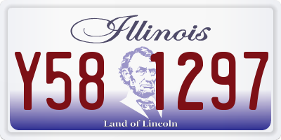 IL license plate Y581297