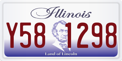 IL license plate Y581298