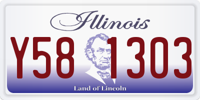 IL license plate Y581303