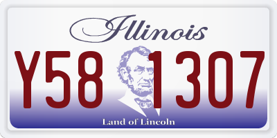 IL license plate Y581307