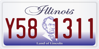 IL license plate Y581311