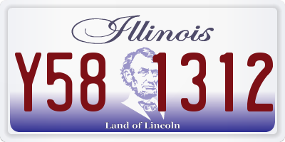 IL license plate Y581312