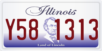 IL license plate Y581313