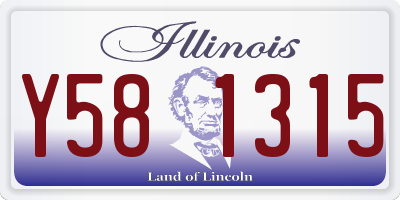 IL license plate Y581315