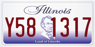 IL license plate Y581317