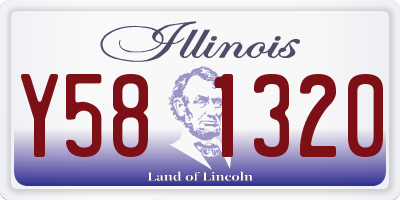 IL license plate Y581320