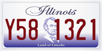 IL license plate Y581321