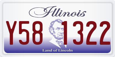 IL license plate Y581322