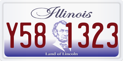IL license plate Y581323
