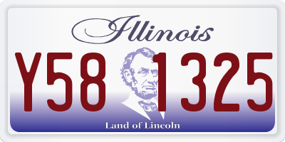 IL license plate Y581325