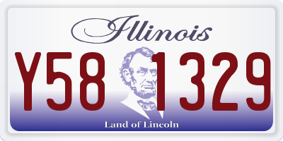 IL license plate Y581329