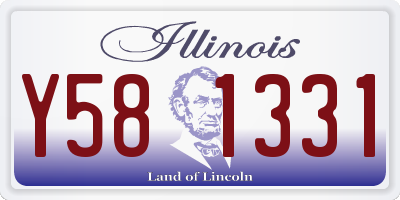 IL license plate Y581331