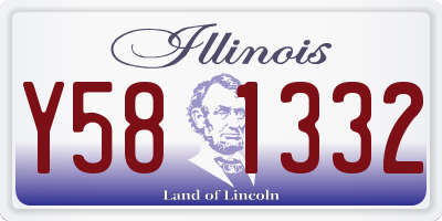 IL license plate Y581332