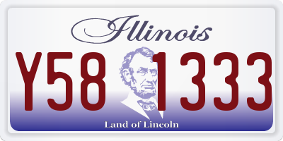 IL license plate Y581333