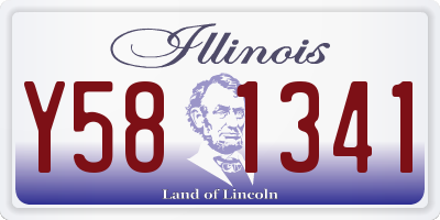 IL license plate Y581341