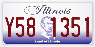 IL license plate Y581351