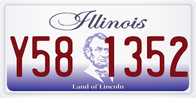 IL license plate Y581352
