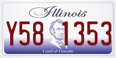 IL license plate Y581353