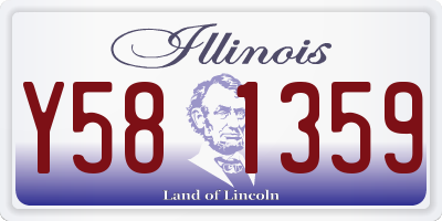 IL license plate Y581359