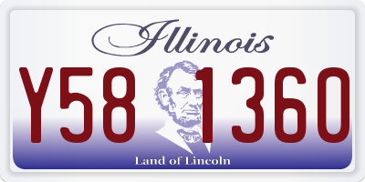IL license plate Y581360