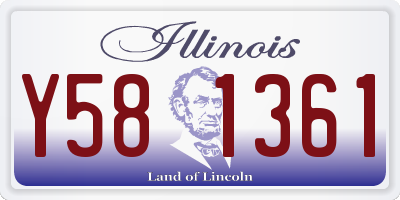 IL license plate Y581361