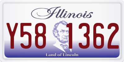 IL license plate Y581362