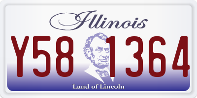 IL license plate Y581364