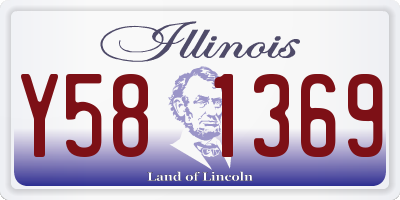 IL license plate Y581369