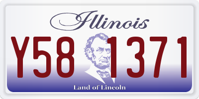 IL license plate Y581371