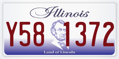 IL license plate Y581372