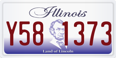IL license plate Y581373