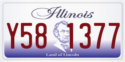 IL license plate Y581377